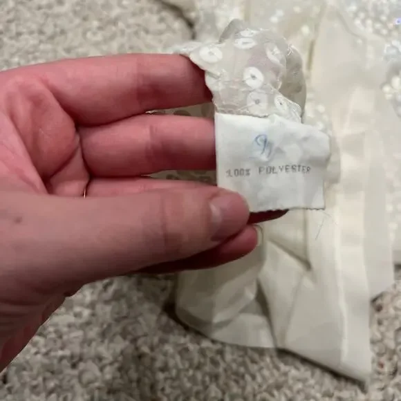 Givenchy Short Sleeve Sequin Sheer Blouse Sz 20W Glam Party Sparkly Casual - Picture 6 of 7